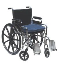 Wheelchair cushion with removable cover, gel, 16"x18"x2" navy color