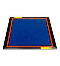 Dycem, CleanZone Floor Mat System, 4' x 4', Cobalt