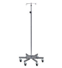 Clinton, 2-Hook Infusion Pump Stand, 6-Leg