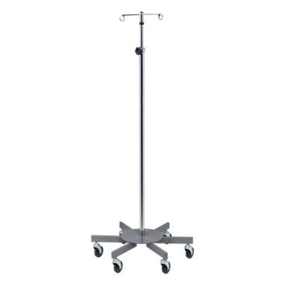 Clinton, 2-Hook Infusion Pump Stand, 6-Leg