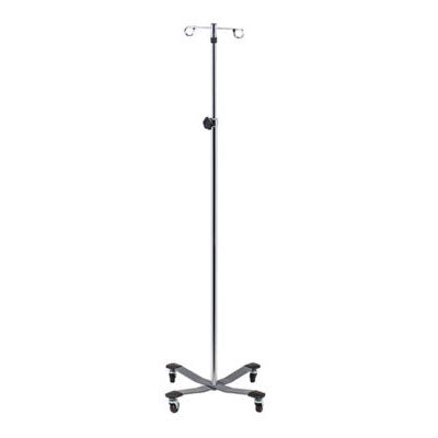 Clinton, 2-Hook IV Pole, Heavy Base