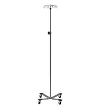 Clinton, 4-Hook IV Pole, Heavy Base