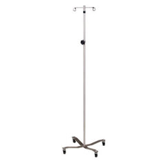 Clinton, Economy  IV Pole, Detachable 2-Hook Top, Stainless Steel