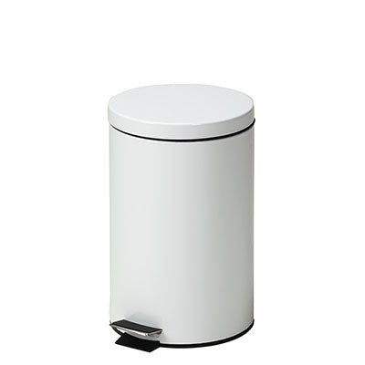 Clinton, Small Round Waste Receptacle, White, 13 Quart