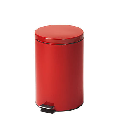 Clinton, Small Round Waste Receptacle, Red, 20 Quart