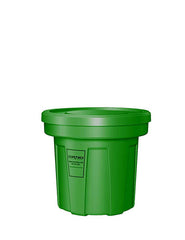 Food Grade Receptacle w/Lid, Green, 22 gal