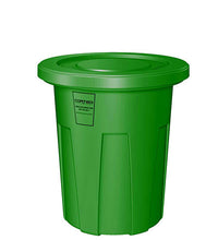 Food Grade Receptacle w/Lid, Green, 35 gal