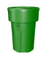 Food Grade Receptacle w/Lid, Green, 55 gal