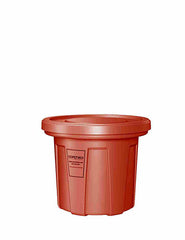 Food Grade Receptacle w/Lid, Red, 20 gal