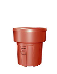 Food Grade Receptacle w/Lid, Red, 30 gal