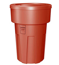 Food Grade Receptacle w/Lid, Red, 55 gal