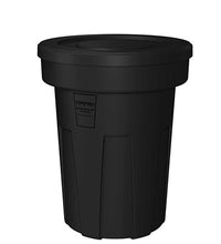 Food Grade Receptacle w/Lid, Black, 45 gal