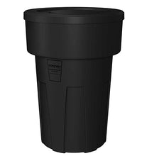 Food Grade Receptacle w/Lid, Black, 55 gal