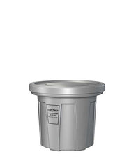 Flame Retardant Receptacle w/Lid, Gray, 20 gal