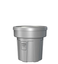 Flame Retardant Receptacle w/Lid, Gray, 25 gal