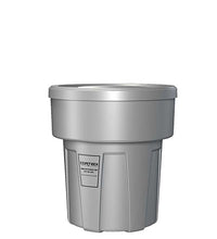 Flame Retardant Receptacle w/Lid, Gray, 30 gal