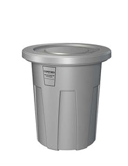 Flame Retardant Receptacle w/Lid, Gray, 35 gal