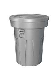 Flame Retardant Receptacle w/Lid, Gray, 45 gal