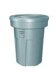 Flame Retardant Receptacle w/Lid, Blue, 45 gal