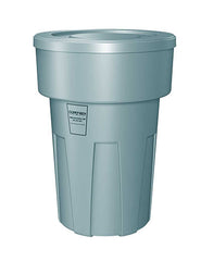 Flame Retardant Receptacle w/Lid, Blue, 55 gal