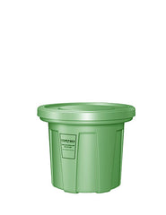 Flame Retardant Receptacle w/Lid, Green, 20 gal