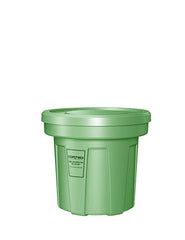 Flame Retardant Receptacle w/Lid, Green, 22 gal