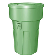 Flame Retardant Receptacle w/Lid, Green, 55 gal