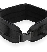 Padded transfer belt, side release buckle, large (40" to 64"), black