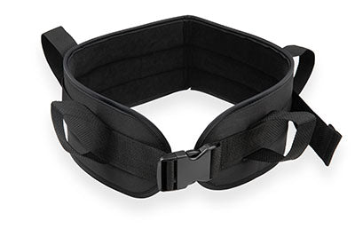 Padded transfer belt, side release buckle, large (40" to 64"), black