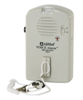 Voice patient sensor alarm