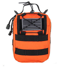 Molle Bleeding Control Bag, 6.5" x 3" x 8", Orange