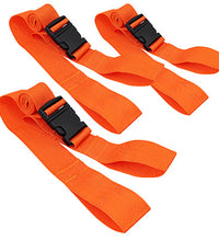 Disposable Strap with Loop Ends, 5', Orange, Pack of 3