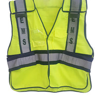 Safety Vest, INEMS IN Yellow withNavy Trim, Universal Adjustable  Sizes S-XXL