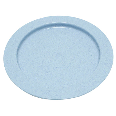 Inner lip plate, plastic, blue , 9"