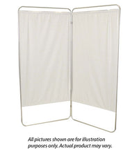 King size 4-Panel Privacy Screen - Green 6 mil vinyl, 113" W x 68" H extended, 31" W x 68" H x3.25" D folded