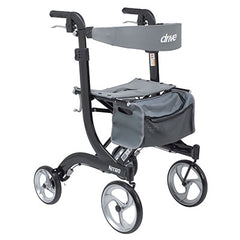 Drive, Nitro Euro Style Rollator Rolling Walker, Tall, Black
