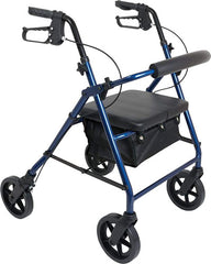 ProBasics Aluminum Rollator with 6-inch Wheels, Blue