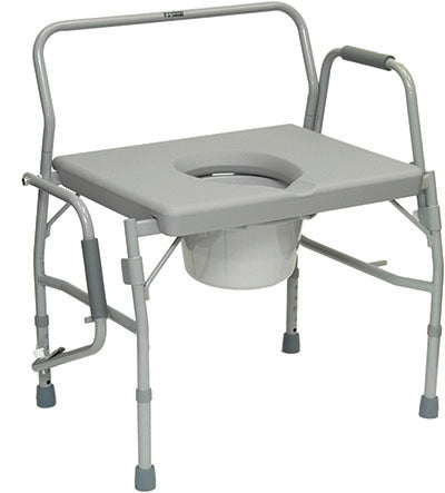 ProBasics Bariatric Drop-Arm Commode with 24" Platform Seat