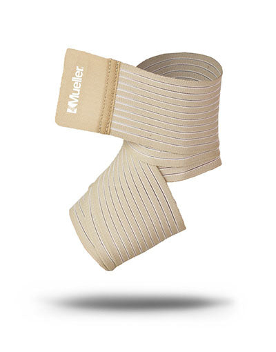 Mueller Wonder Wrap elastic and nylon wrap, Beige, 3" x 2.3 ft, S/M