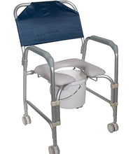 Drive, Lightweight Portable Shower Commode Chair with Casters