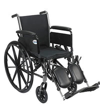 Drive, Cruiser III Light Weight Wheelchair with Flip Back Removable Arms, Full Arms, Elevating Leg Rests, 18" Seat