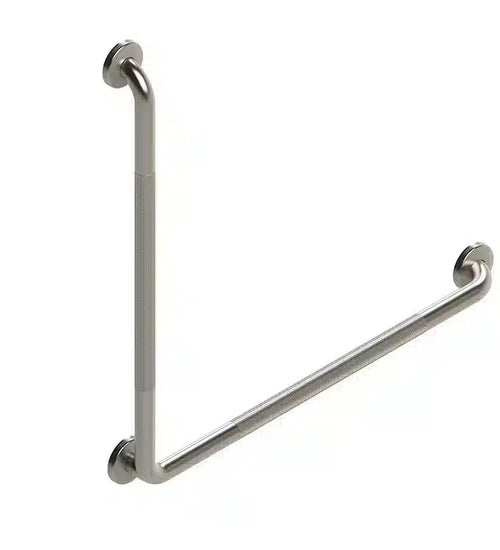 Easy Mount™ L Shaped Grab Bar, 30x30", #304 S/S in Knurled