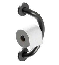 PLUS Toilet Paper Holder + Grab Bar