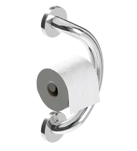 PLUS Toilet Paper Holder + Grab Bar