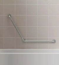 Easy Mount™ 120° Angled Grab Bar, 24x24", #304 Stainless Steel in Knurled