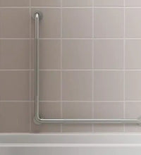 Easy Mount™ L Shaped Grab Bar, 30x30", #304 Stainless Steel in Knurled