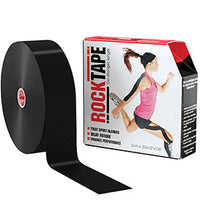RockTape Regular Bulk Roll, 2" x 105', Black, 1 Roll