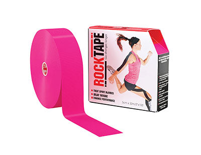 RockTape Regular Bulk Roll, 2" x 105', Pink, 1 Roll