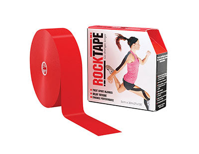 RockTape Regular Bulk Roll, 2" x 105', Red, 1 Roll