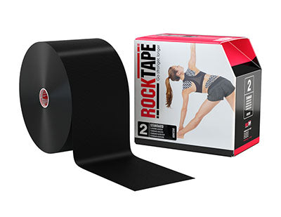 RockTape Big Daddy Bulk Roll, 4" x 105', Black, 1 Roll